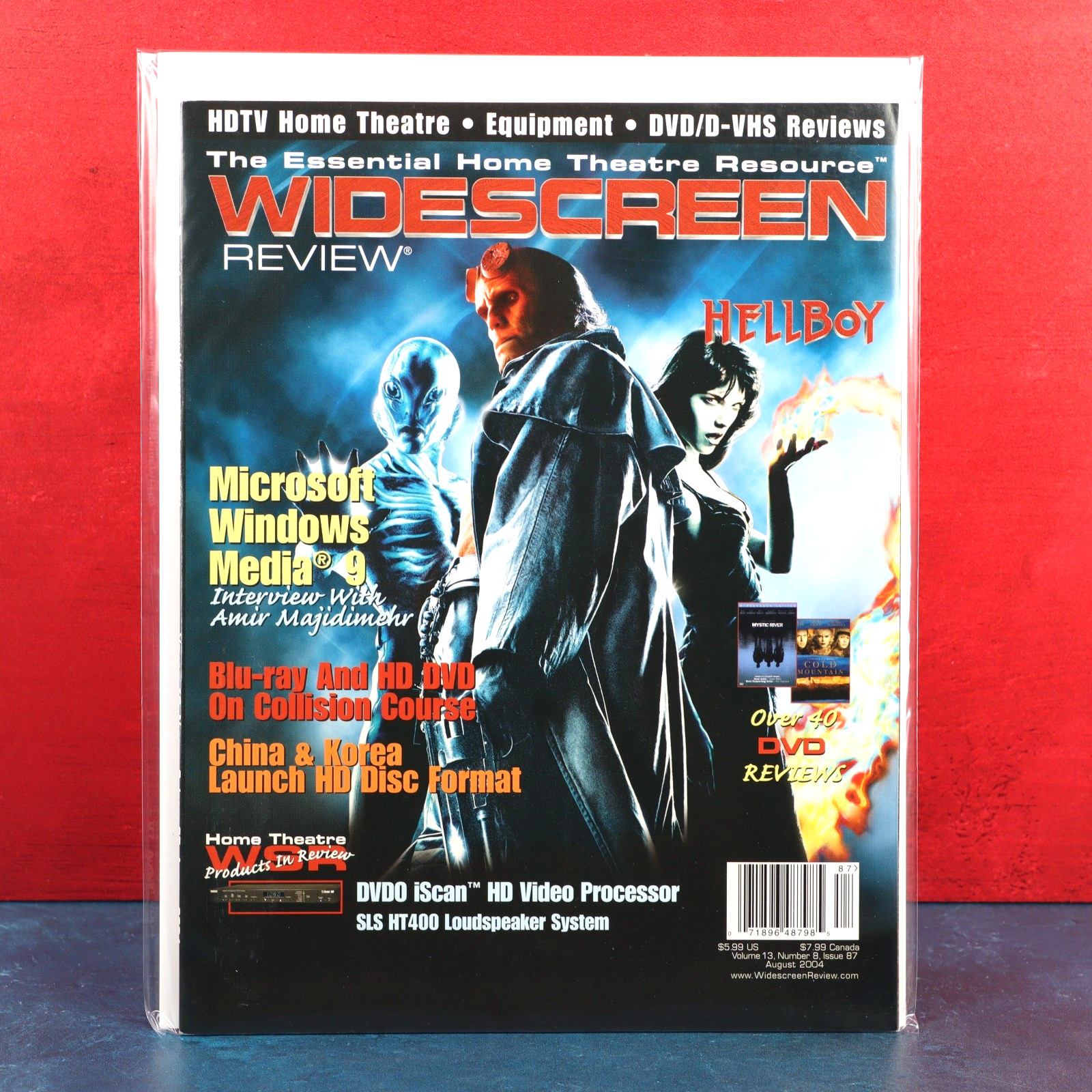 Widescreen Review Magazine Ron Pearlman Cover Issue 87 Aug 2004 Home Theater