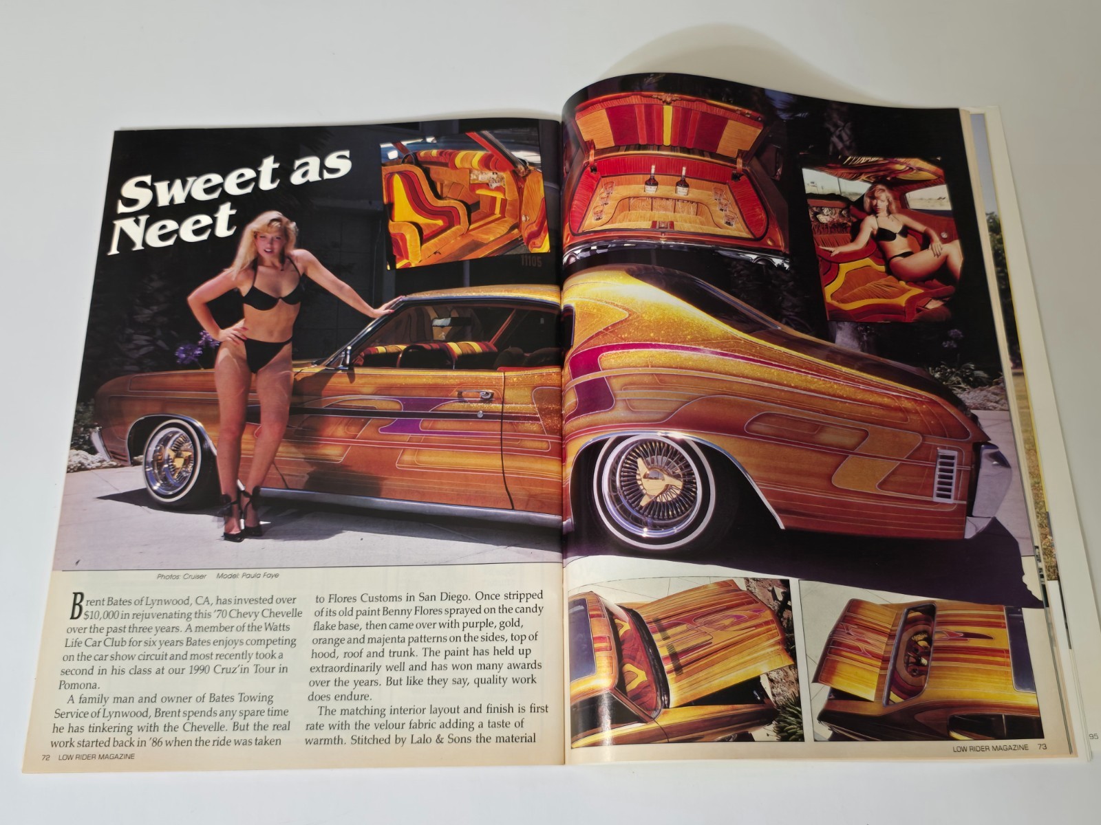 LOWRIDER MAGAZINE AUG 1990 CAR CULTURE STREET LATINO TRUCK VTG CHICANO ART ARTE
