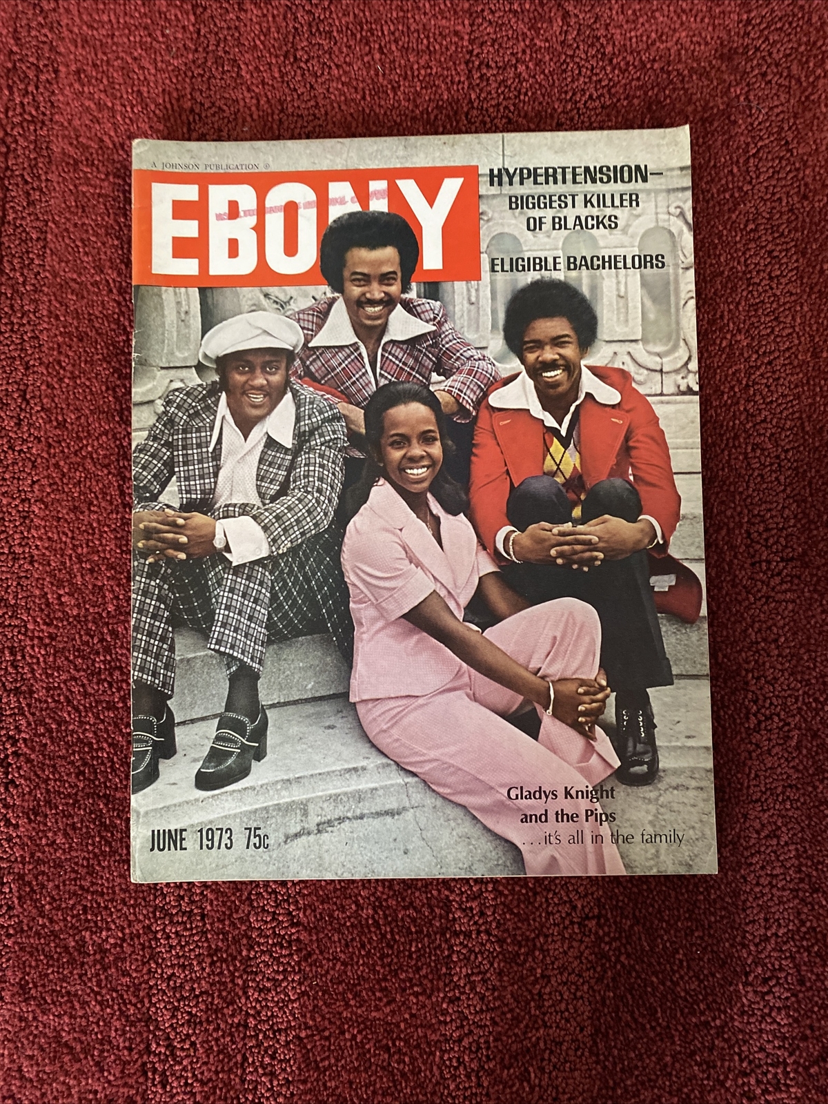 Ebony June 1973 Gladys Knight and the Pips ELIGIBLE BACHELORS Ex-Library Issue
