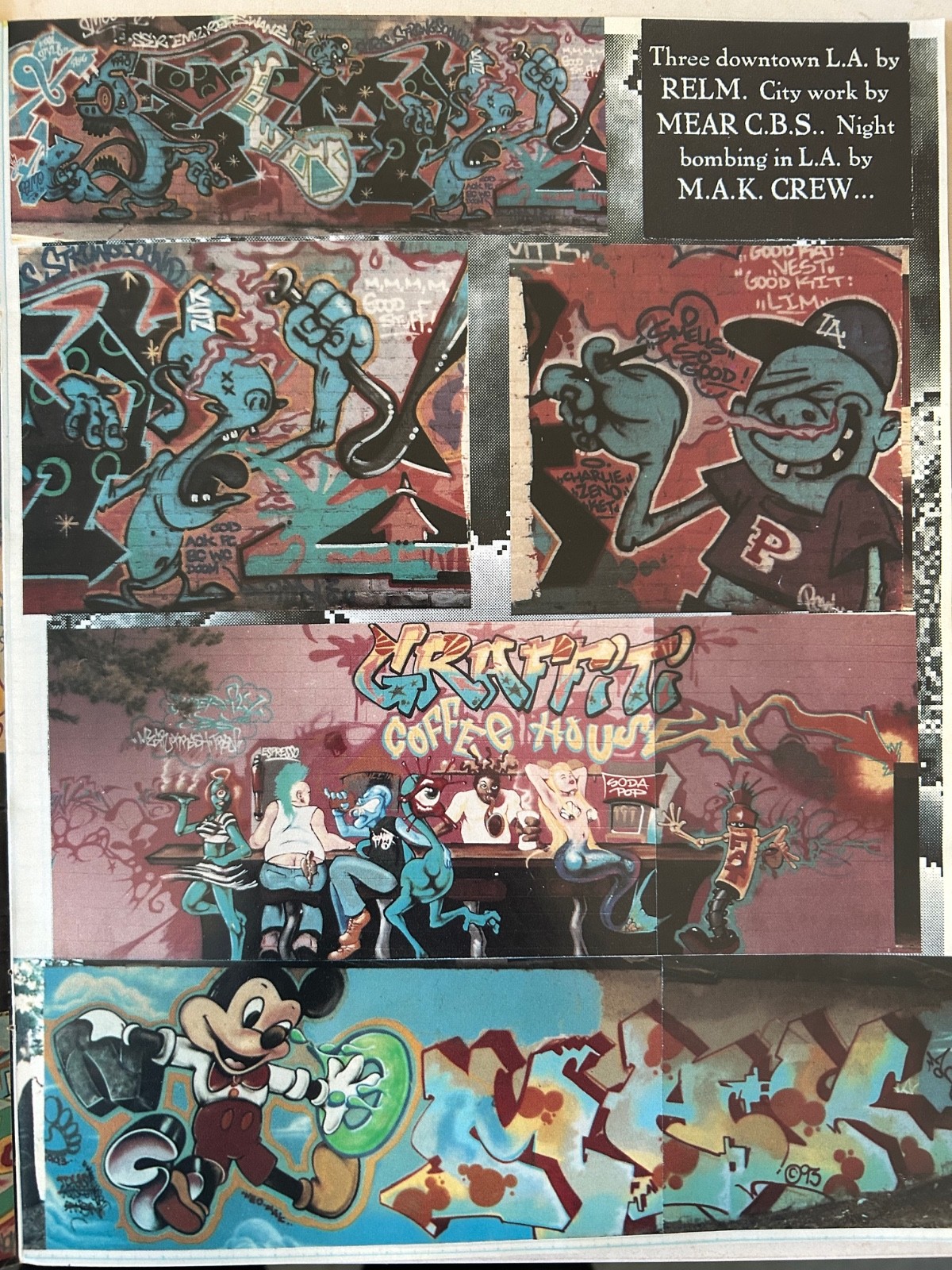 CAN CONTROL GRAFFITI MAGAZINE vol.2 issue-6 1993 – SKATEONE RIP hitting metal