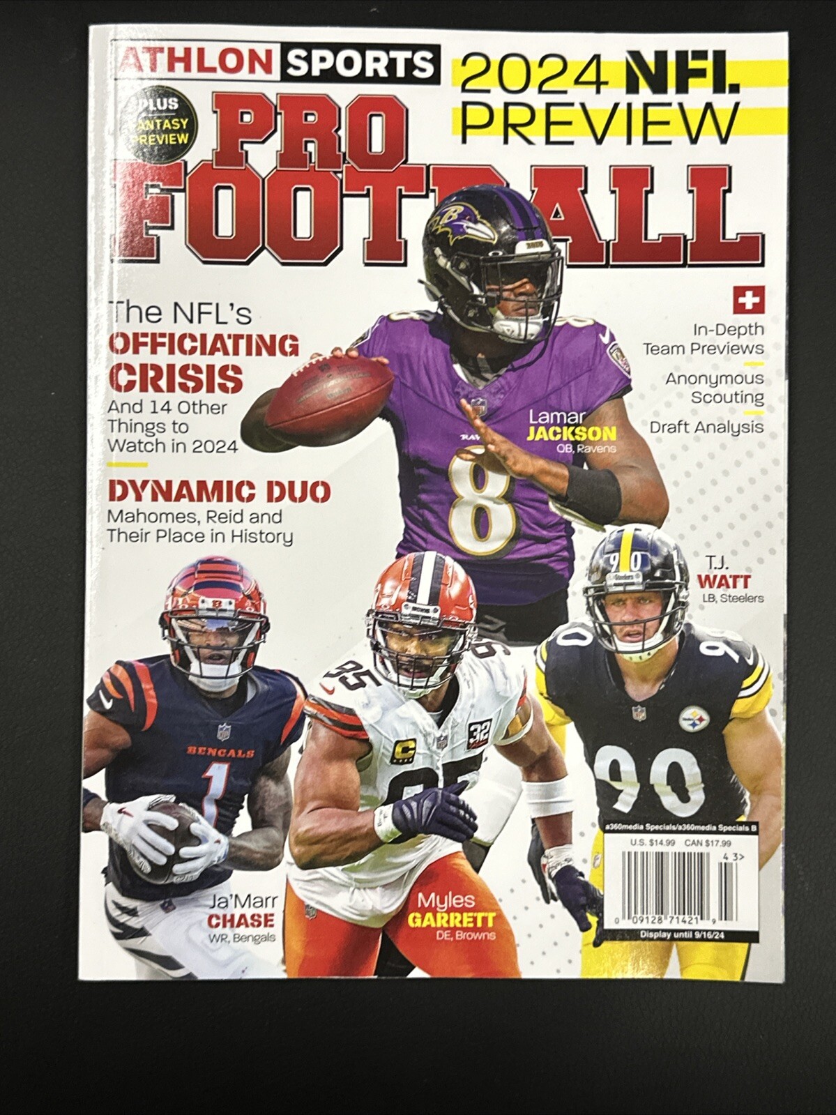 Athlon Sports Pro Football Magazine Volume 43 2024 NFL Preview