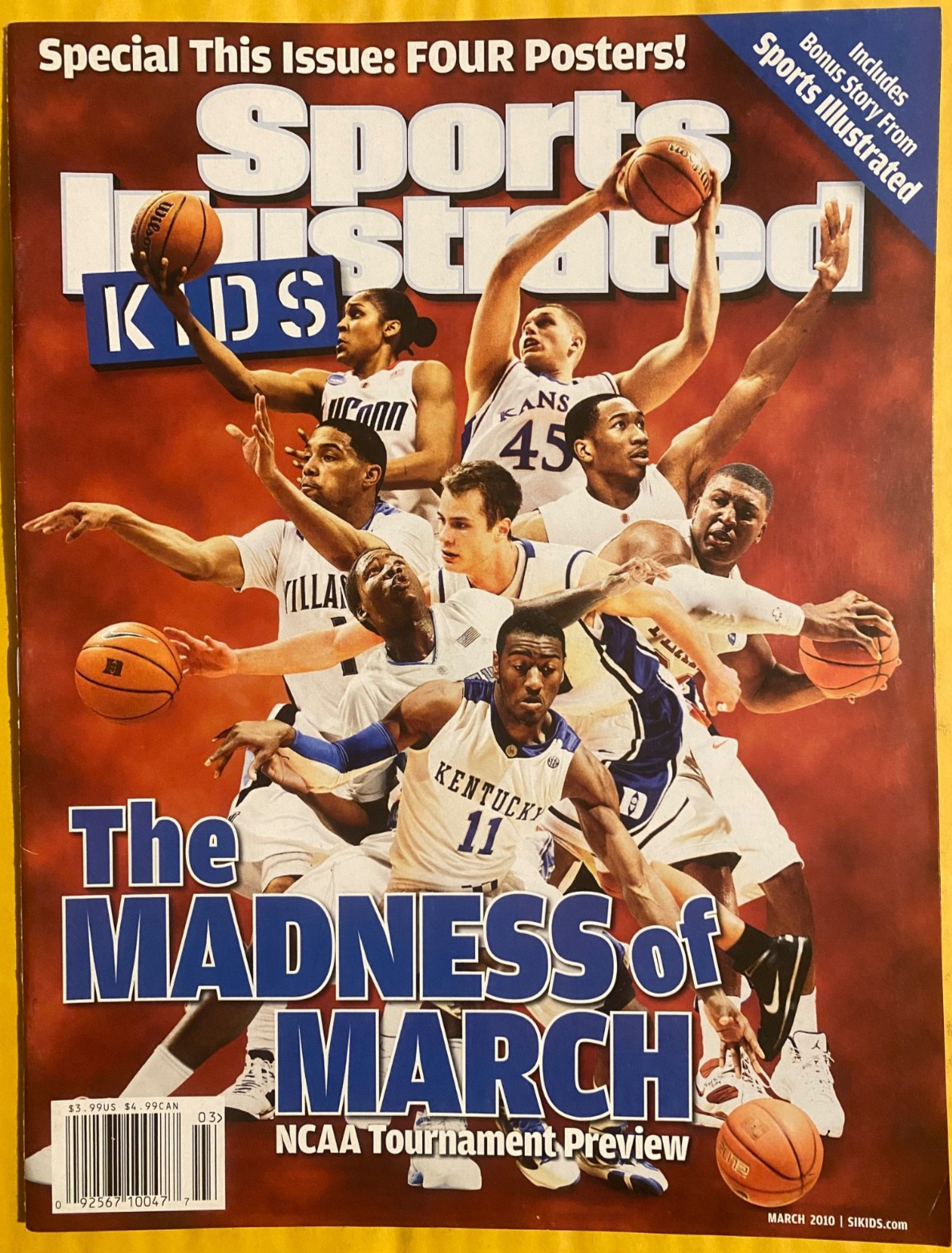 JOHN WALL sports illustrated kids MADNESS OF MARCH Brandon Jennings KEVIN DURANT