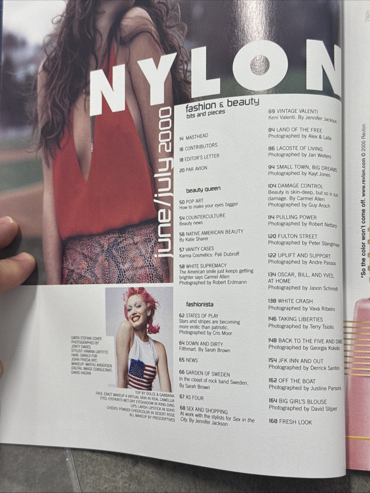 NYLON Magazine Jun Jul 2000 Gwen Stefani No Doubt Y2K Vintage Rare Early Issue