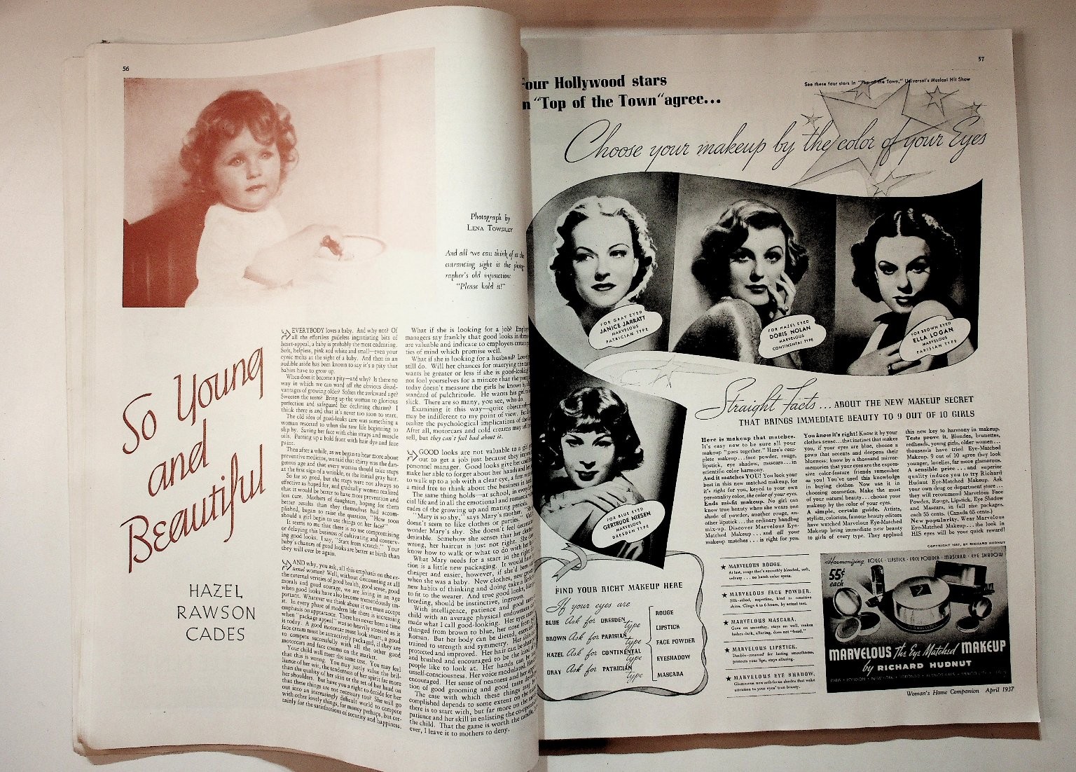 Woman’s Home Companion Magazine April 1937 Fiction Features Crowell Publ