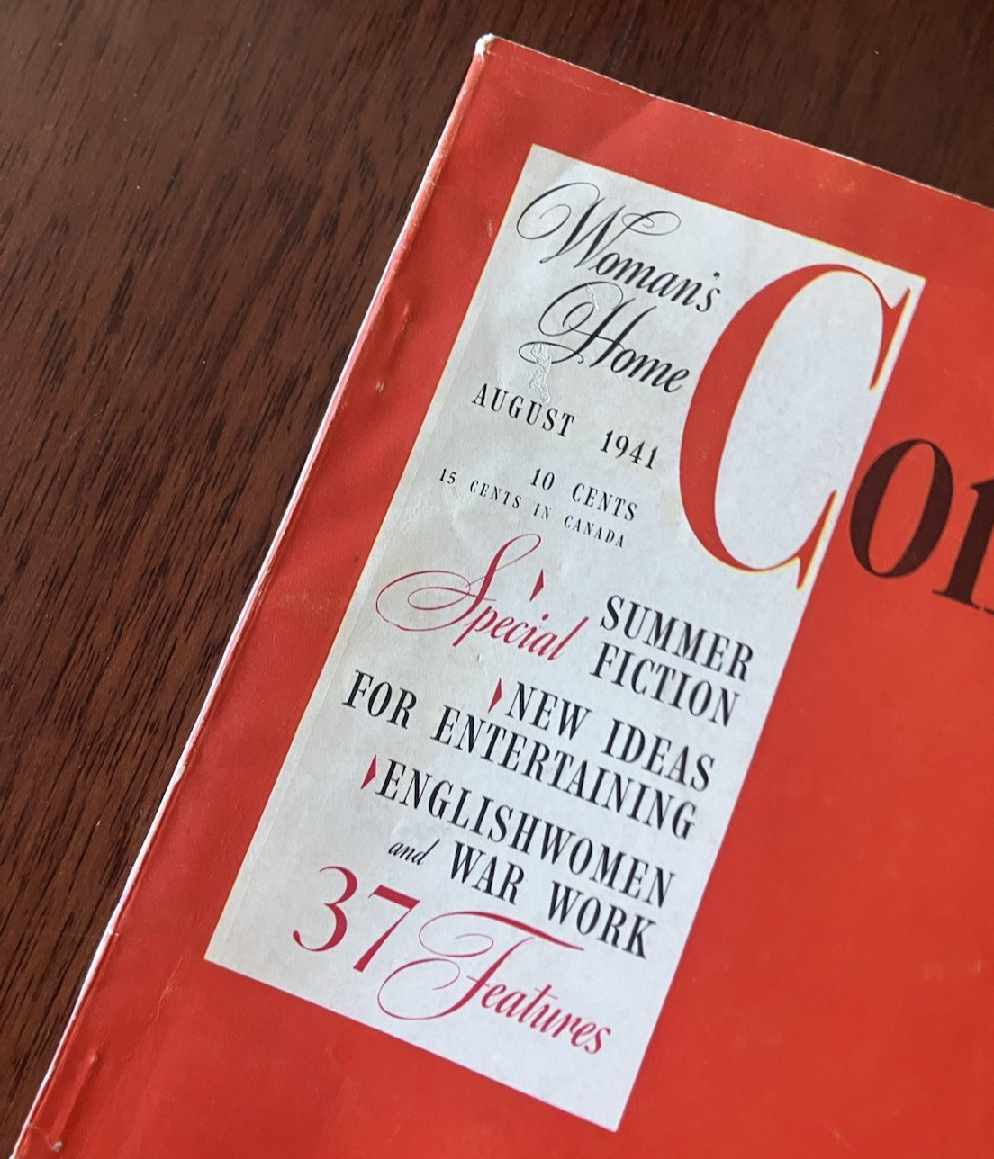 Vintage WOMAN’S HOME COMPANION Magazine August 1941 Issue