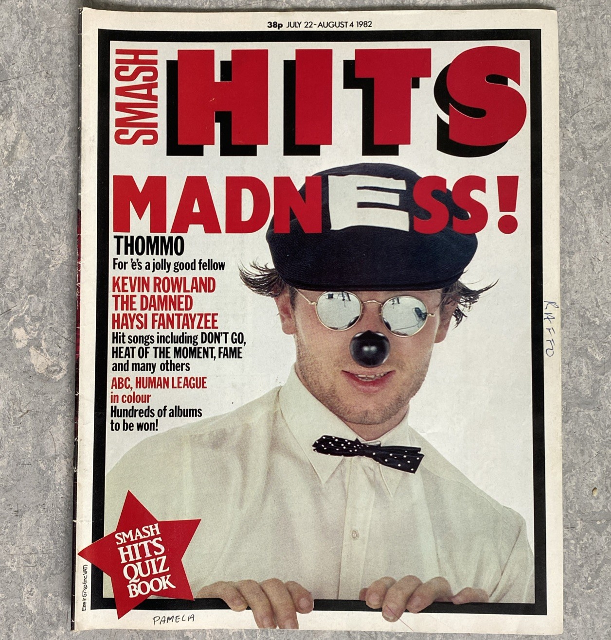Smash Hits Magazine July 22 -Aug 4 1982 Madness The Damned Dexys China Crisis
