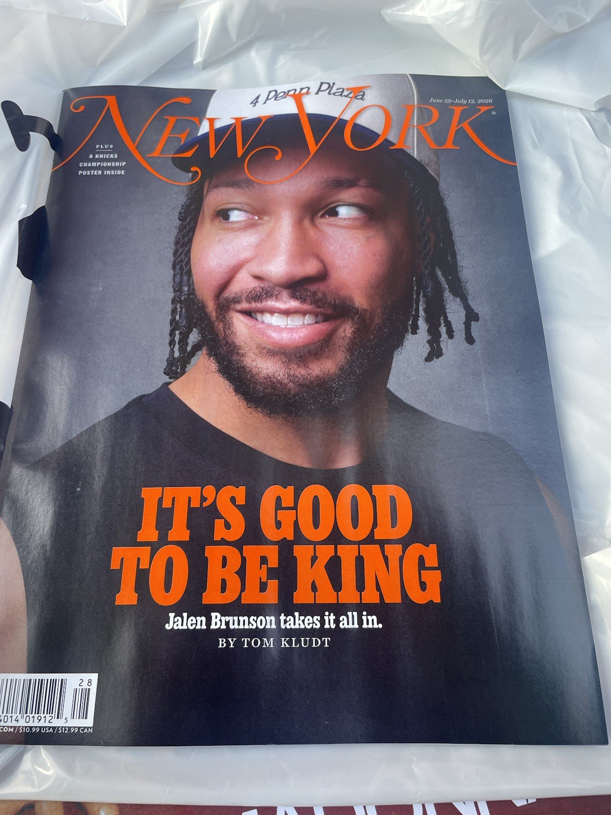 JALEN BRUNSON – NY KNICKS CHAMPIONS – NEW YORK MAGAZINE JUNE 2026 JULY NYK