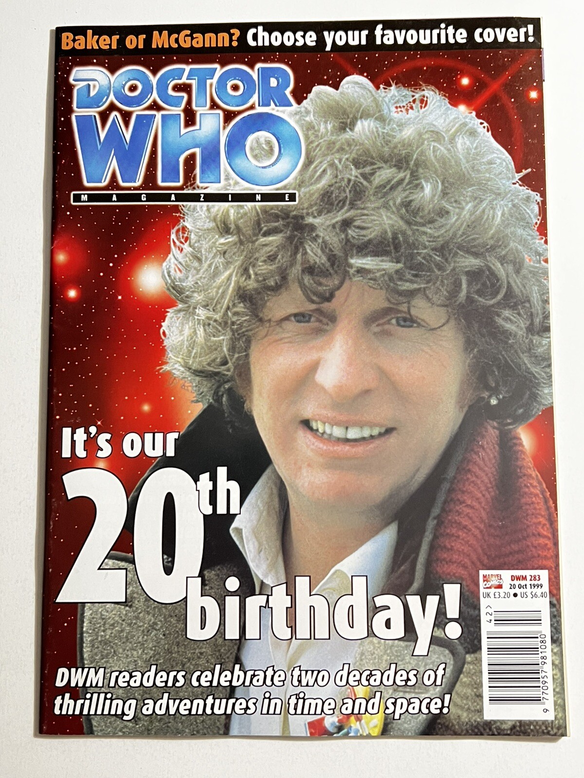 DOCTOR WHO Magazine #283 OCTOBER 20, 1999, TOM BAKER Cover, GALLIFREY GRAUNIAD