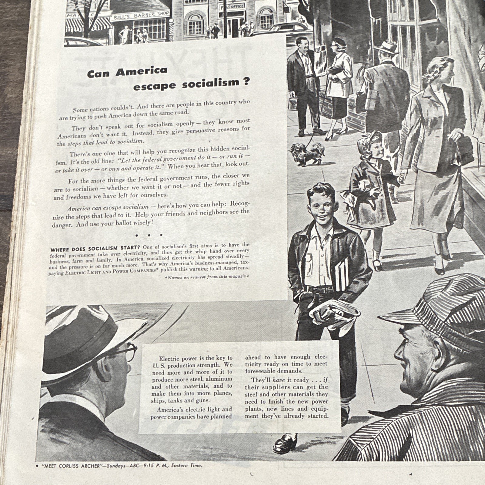 1952 JUNE 14 THE SATURDAY EVENING POST MAGAZINE – ILLUSTRATED COVER – SP 1920