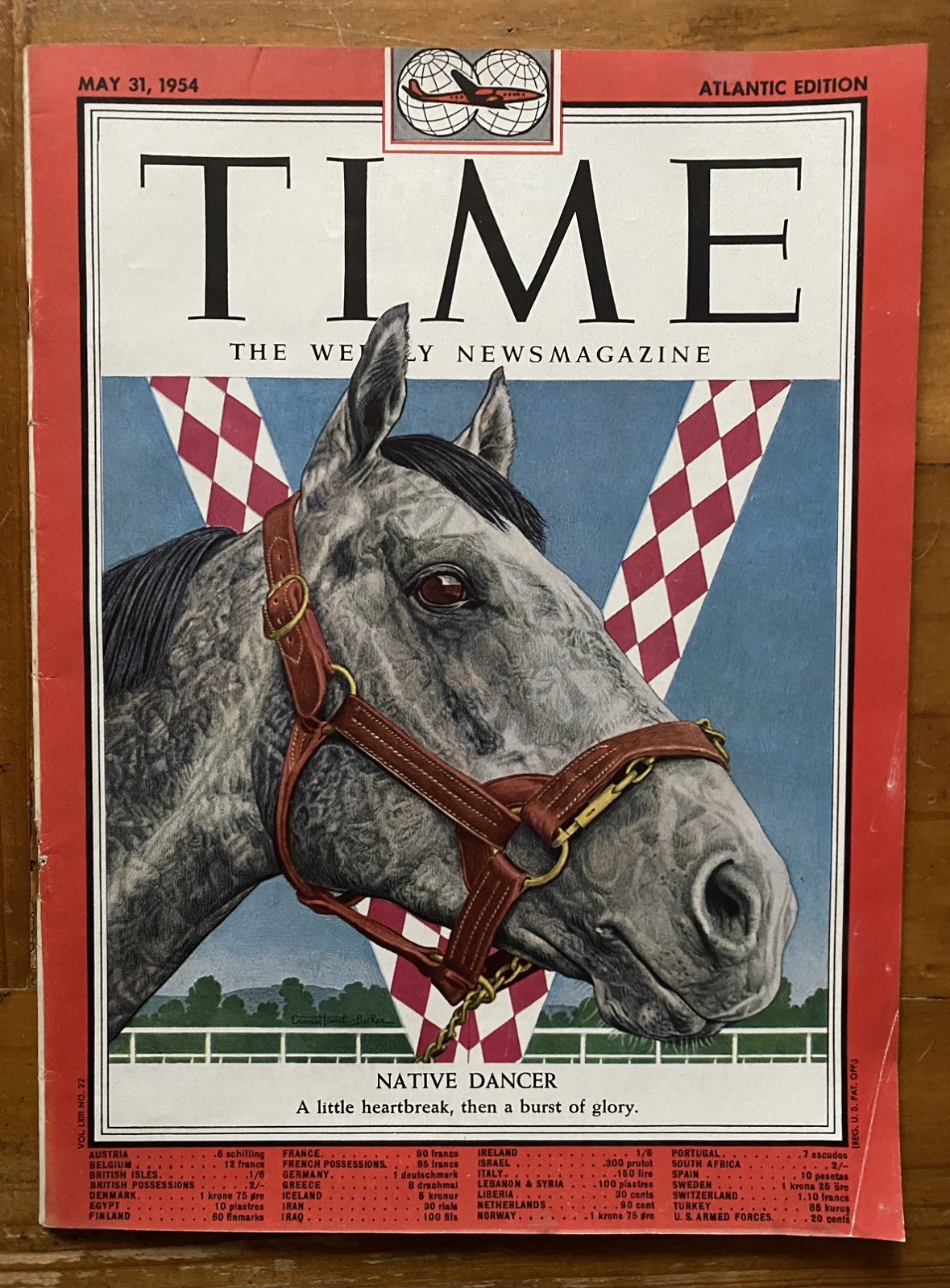 Time Magazine 1954 Native Dancer Horse Race May 31 NO MAILING LABEL Rare