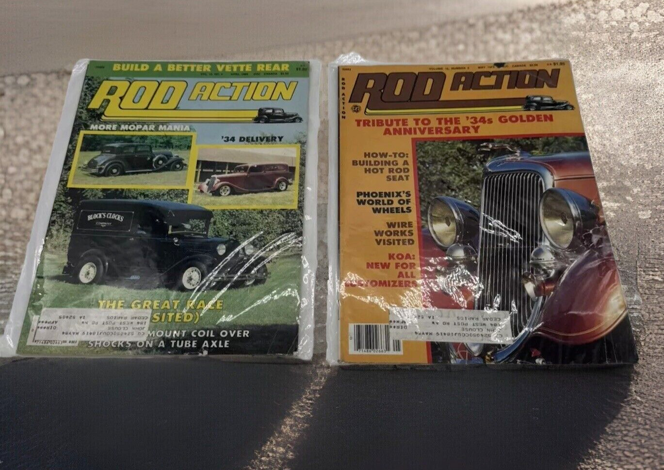 Pair of Vintage Rod Action Magazines April 1984 Vol 13 #4 & May 1984 Vol 13 #5