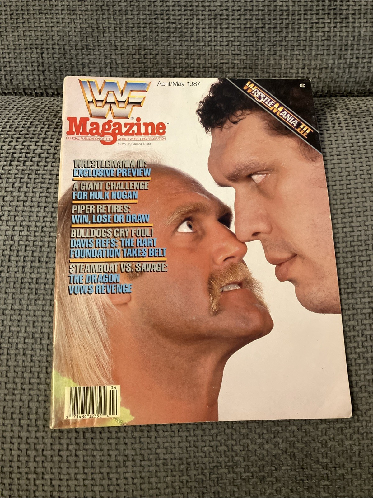 WWF Magazine April/May 1987 Hulk Hogan Andre The Giant