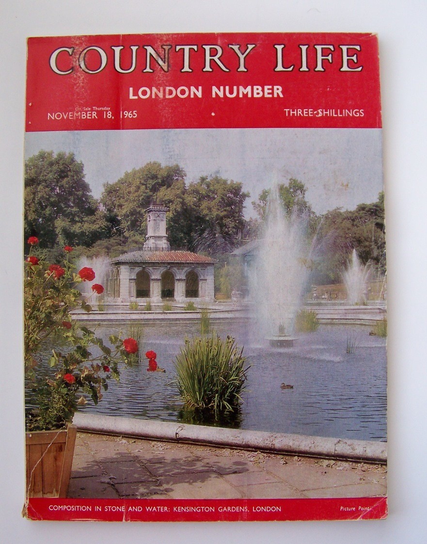 Country Life Magazine – 18 November 1965 – London Number Walsh UK vintage