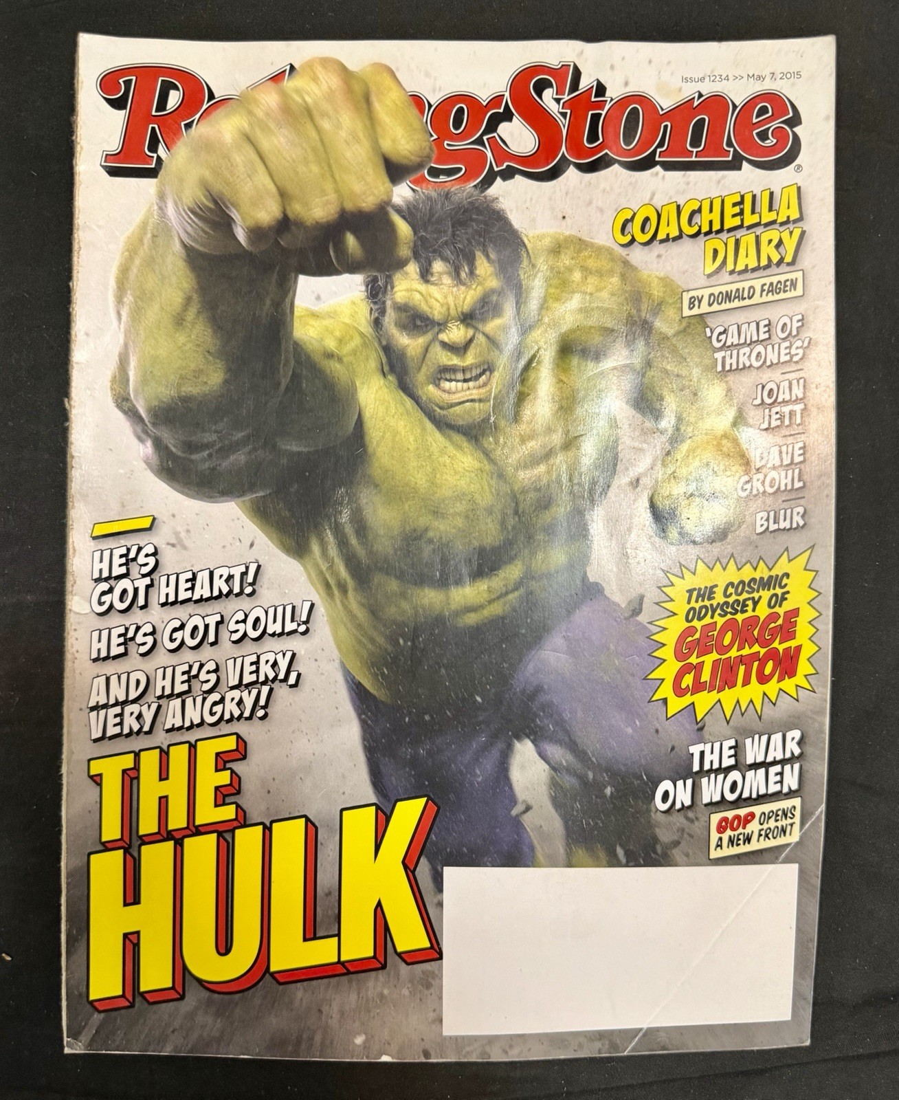 Rolling Stone 1234 May 7 2015 The Incredible Hulk Joan Jett Donald Fagen Blur FS