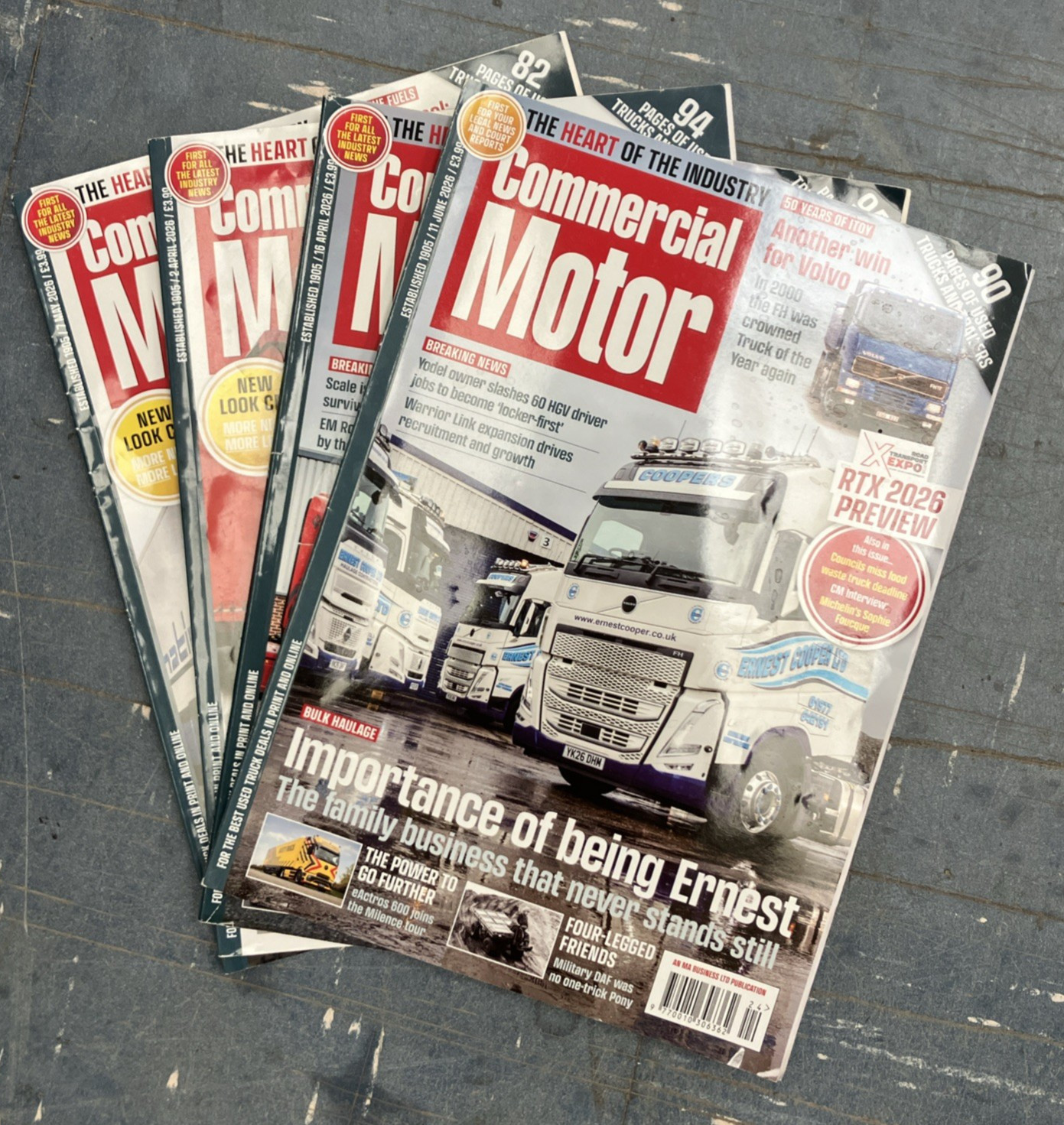 4 x COMMERCIAL MOTOR MAGAZINES 2026